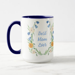 Custom Personalize Mother's Day Floral Mug