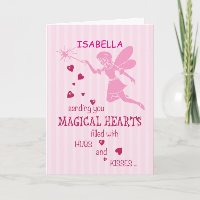 Custom Personalize Name Birthday Girl Magical Fair Card (Front)