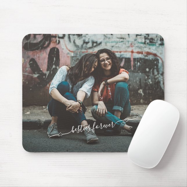 Custom Personalize Photo And Names Design Mouse Pad (With Mouse)