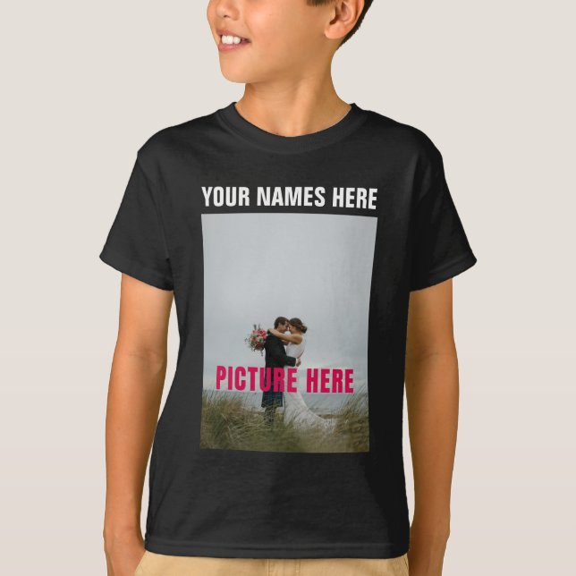 Custom Personalize Photo Image T-Shirt (Front)