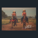 Custom Personalize Photo Template w/ Sisters Text Faux Canvas Print<br><div class="desc">Cute Sisters Forever text written in a stylish elegant typography font. With option to personalize or customize with photo of your choice. Unique keepsake decor gift,  easily customizable with a photograph of your choice.</div>