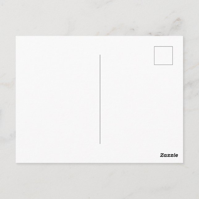 Custom Personalize Postcard (Back)