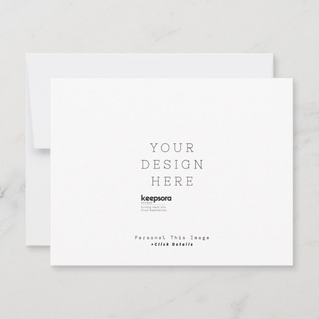 Custom Personalize Response Card (Front)