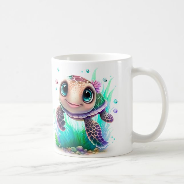 Custom Personalize Turtle Photo Turtle Quote       Coffee Mug (Right)