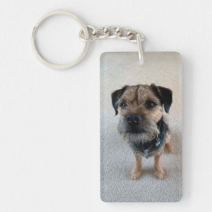 Custom Personalize Two Photo Double Sided Keychain