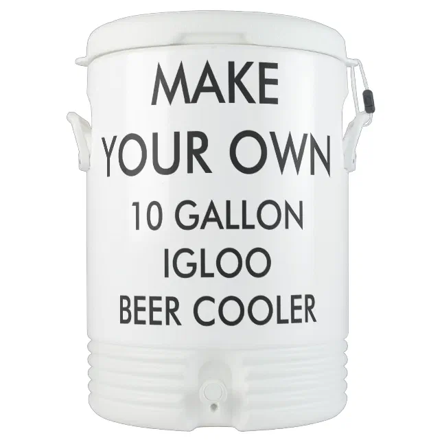 Custom Personalized 10 Gallon Portable Beer Cooler Zazzle
