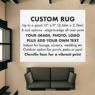Custom Personalized 10' x 8' Large Rug