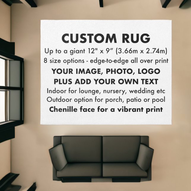 Custom Personalized 10' x 8' Large Rug (Insitu (Indoor 1))