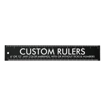 Custom Personalized 12" Acrylic Ruler Blank by CustomBlankTemplates at Zazzle