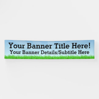 Custom Personalized 12' Wide Summer Scene Banner