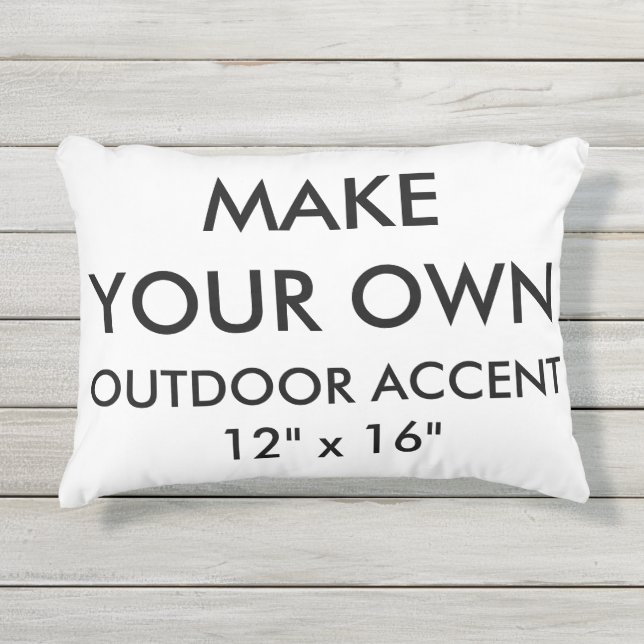 Custom Personalized 12"x16" OUTDOOR Accent Pillow (Front)