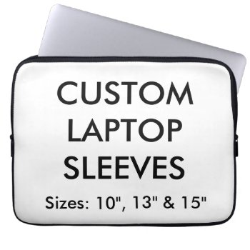 Custom Personalized 13" Laptop Or Mac Sleeve Blank by CustomBlankTemplates at Zazzle