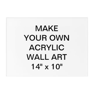 Custom Personalized 14" x 10" Acrylic Wall Art