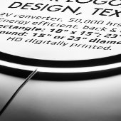 Custom Personalized 15" Round LED Sign Blank (Edge)