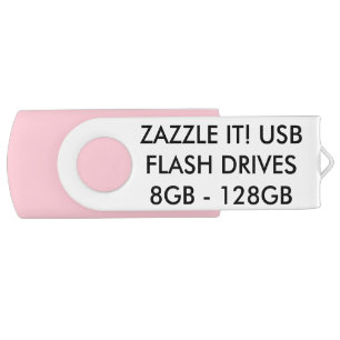 Custom Personalized 16GB Pink USB Flash Drive