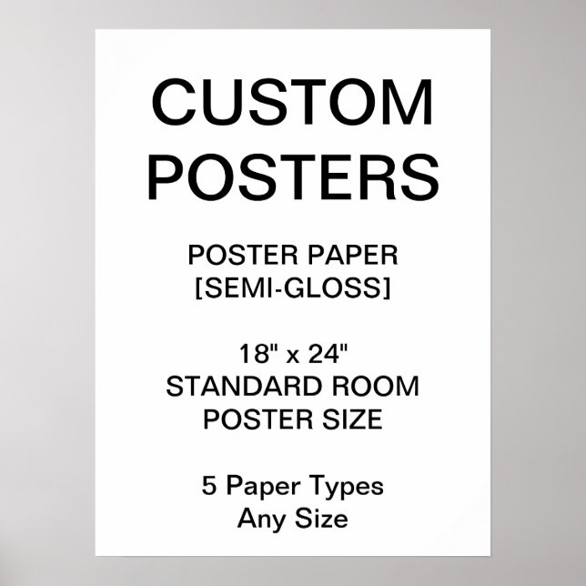 Custom Personalized 18"x24" Semi-Gloss Poster (Front)