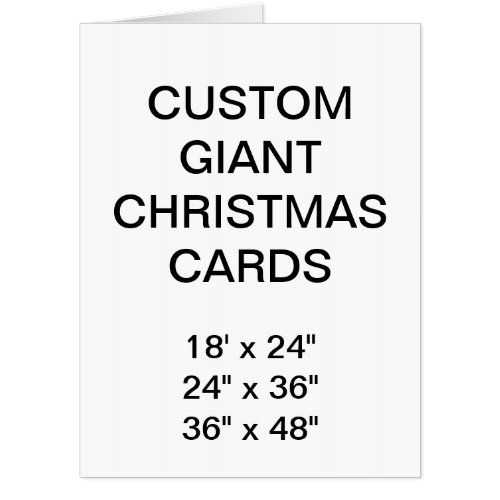 Custom Personalized 18 x 24 Giant Christmas Card