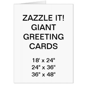 Custom Personalized 18" x 24" Giant Greeting Card