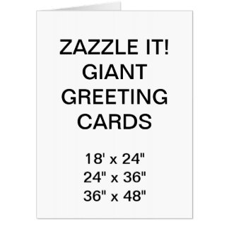 Custom Personalized 18" x 24" Giant Greeting Card