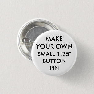 Custom Personalized 1.25"" Small Button Pin Badge