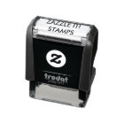 Custom Personalized 1.4" x 0.4" Self-inking Stamp