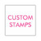 Custom Personalized 1.5" x 1.5" Self-inking Stamp