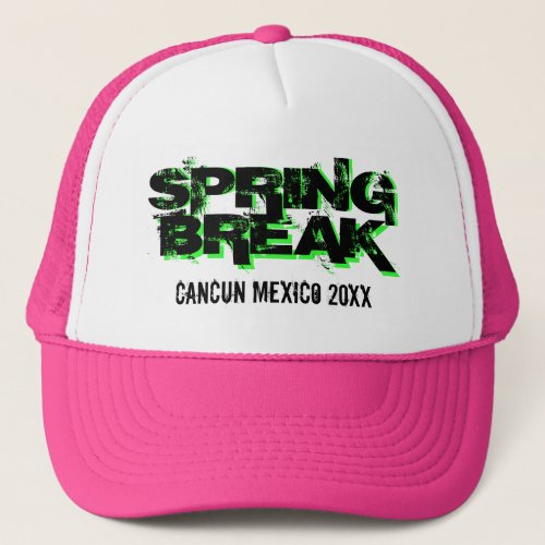 Custom personalized 2022 Spring Break party Trucker Hat