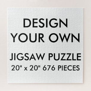 Custom Personalized 20"x20" Jigsaw Puzzle 676 Pc.