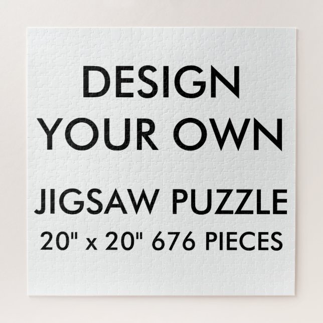 Custom Personalized 20"x20" Jigsaw Puzzle 676 Pc. (Horizontal)