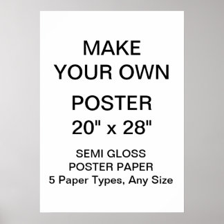 Custom Personalized 20" x 28" Semi Gloss Poster