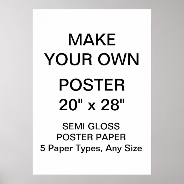 Custom Personalized 20" x 28" Semi Gloss Poster (Front)
