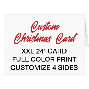 Custom Personalized 24" GIANT XXL CHRISTMAS CARD