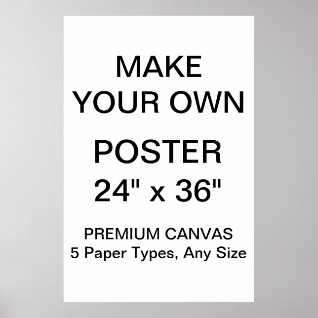 Custom Personalized 24"x36" Premium Canvas Poster (Front)