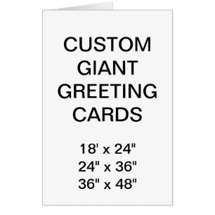 Custom Personalized 24" x 36" Giant Greeting Card