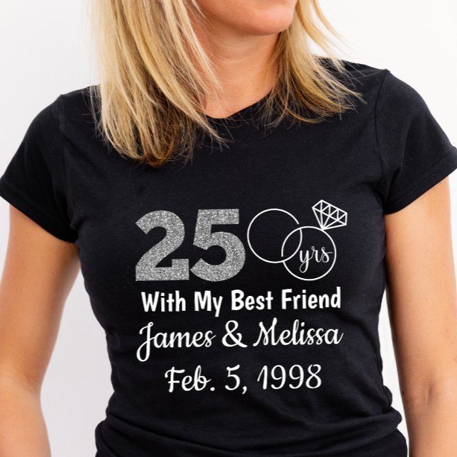 Custom & Personalized 25th Anniversary T-shirt (Creator Uploaded)