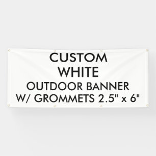 Custom Personalized 2.5' x 6" Outdoor Banner