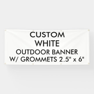 Custom Personalized 2.5' x 6" Outdoor Banner