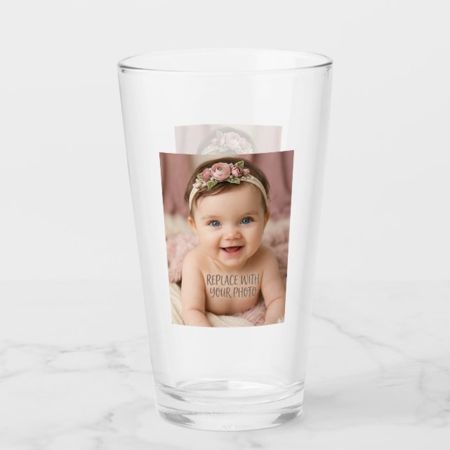 Custom personalized (2 sided) glass (Front)