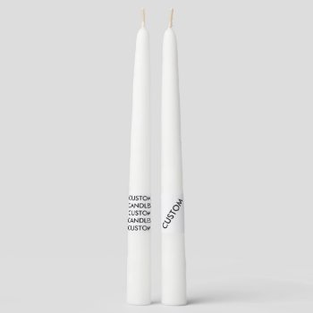 Custom Personalized 2 Taper Candles Blank Template by CustomBlankTemplates at Zazzle
