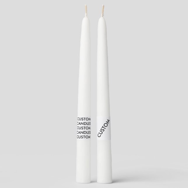 Custom Personalized 2 Taper Candles Blank Template (Front)