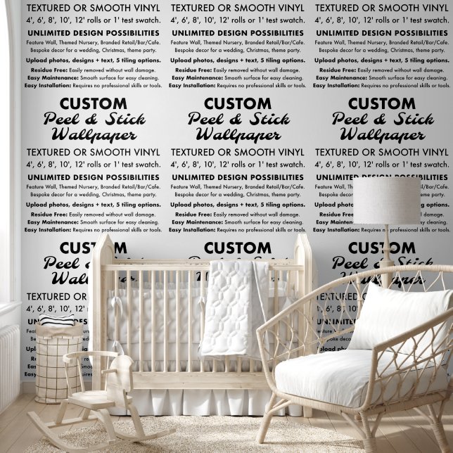 Custom Personalized 2' x 10' Textured Peel & Stick Wallpaper (Kids)