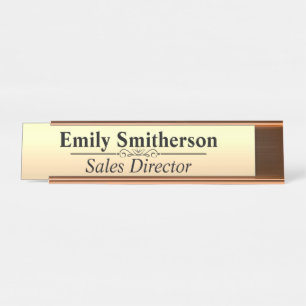 Custom Personalized 2 x 8 Desk Nameplate