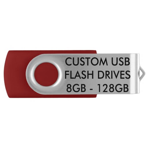 Custom Personalized 32GB USB Flash Drive _ Red