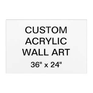 Custom Personalized 36" x 24" Acrylic Wall Art