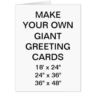 Custom Personalized 36" x 48" Giant Greeting Card