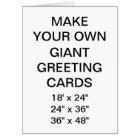 Custom Personalized 36" x 48" Giant Greeting Card