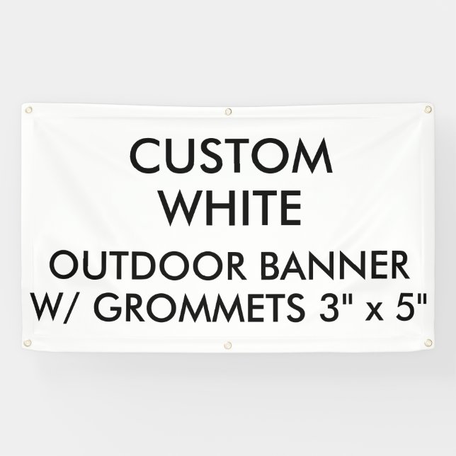 Custom Personalized 3' x 5" Outdoor Banner (Horizontal)