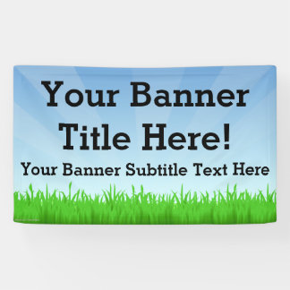 Custom Personalized 3x5 Summer Scene Banner