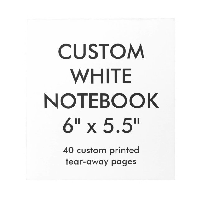 Custom Personalized 40 Tear-Away Page Notepad (Front)