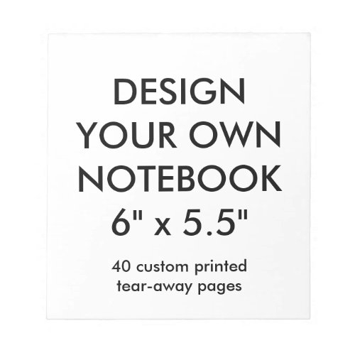 Custom Personalized 40 Tear_Away Page Notepad